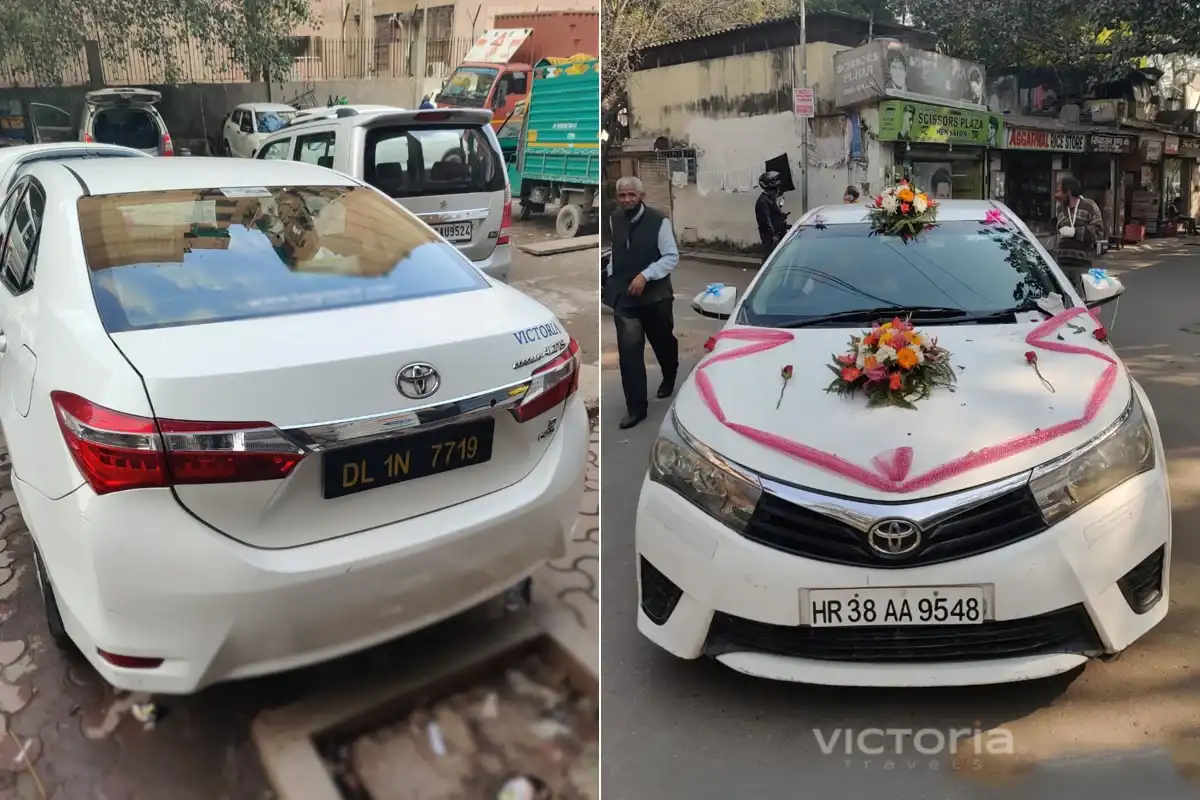 Hire Corolla on Rent for Wedding