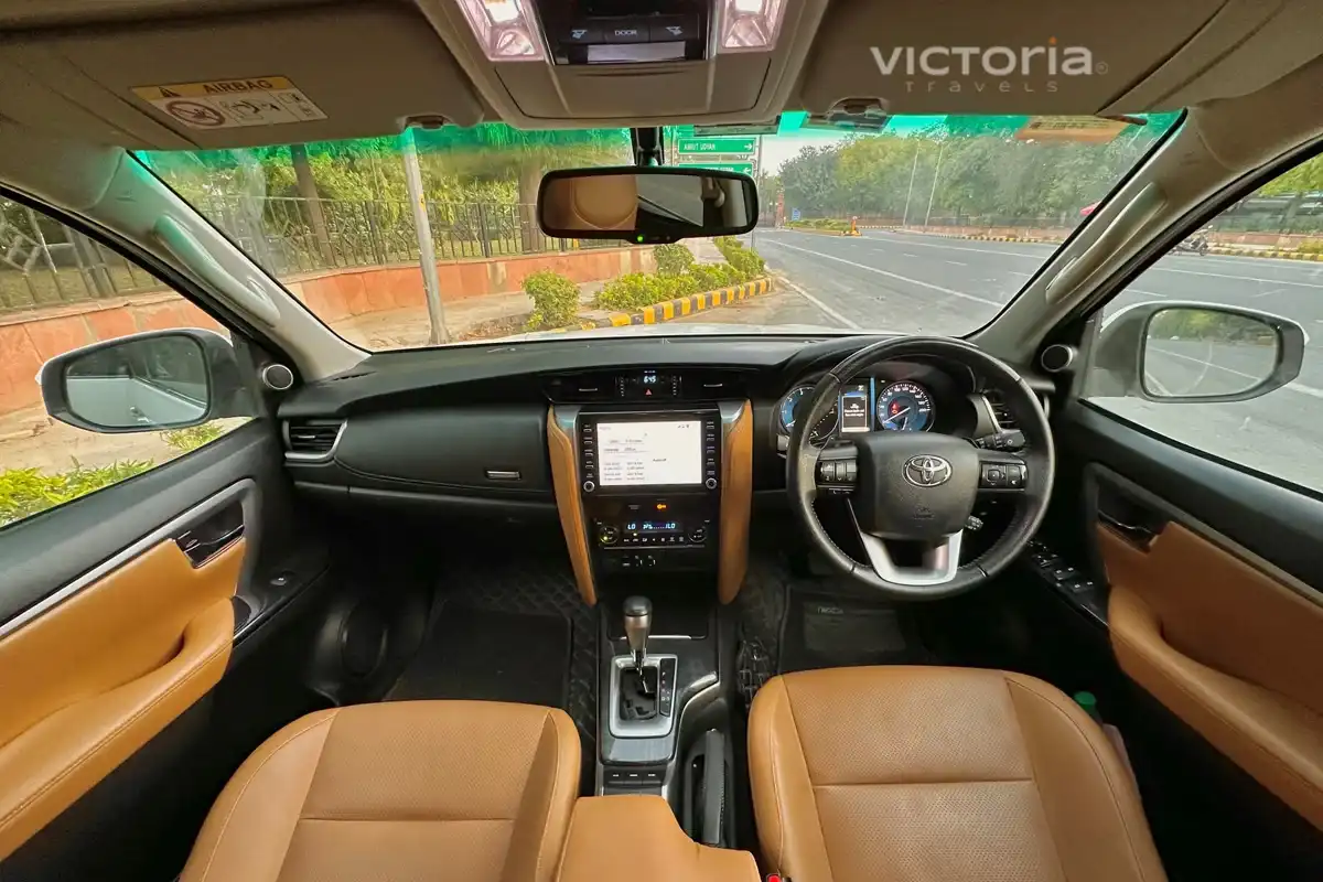 Hire Fortuner by looking Inside View