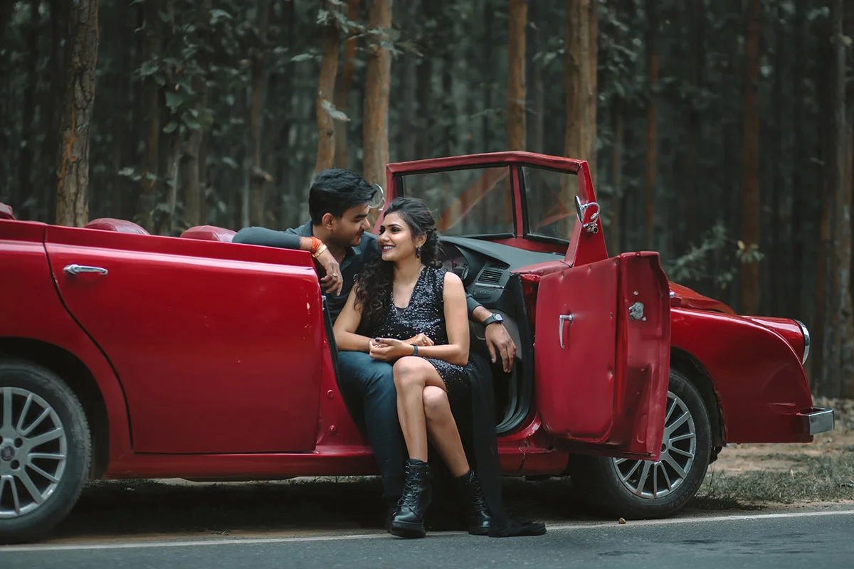 Vintage Pre Wedding Car